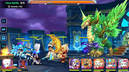 Gameplay of the Tales of dragoon for Android phone or tablet.