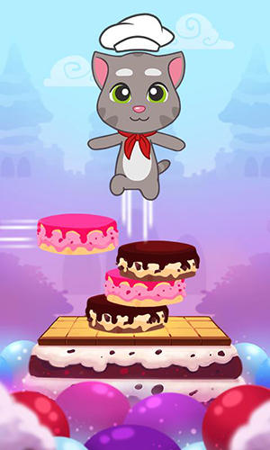 Gameplay of the Talking Tom cake jump for Android phone or tablet.