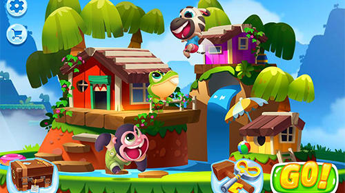 Gameplay of the Talking Tom splash force for Android phone or tablet.
