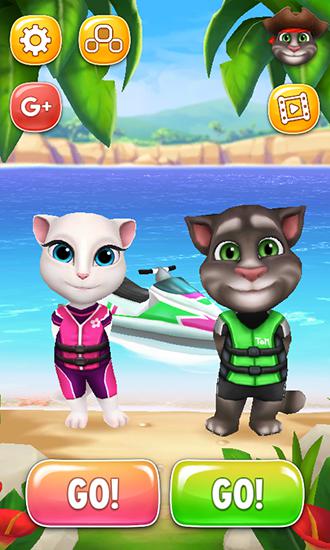 Full version of Android apk app Talking Tom jetski for tablet and phone.