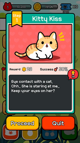 Gameplay of the Taming a stray cat for Android phone or tablet.