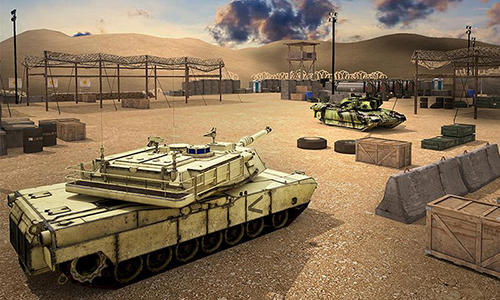 Gameplay of the Tank future battle simulator for Android phone or tablet.