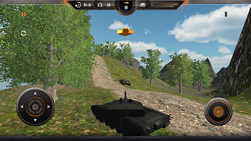 Gameplay of the Tank simulator: Battlefront for Android phone or tablet.