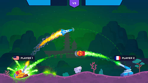 Gameplay of the Tank stars for Android phone or tablet.