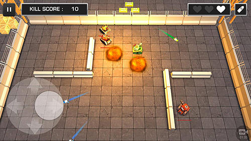 Gameplay of the Tank wars for Android phone or tablet.
