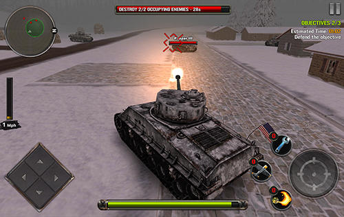 Gameplay of the Tanks of battle: World war 2 for Android phone or tablet.