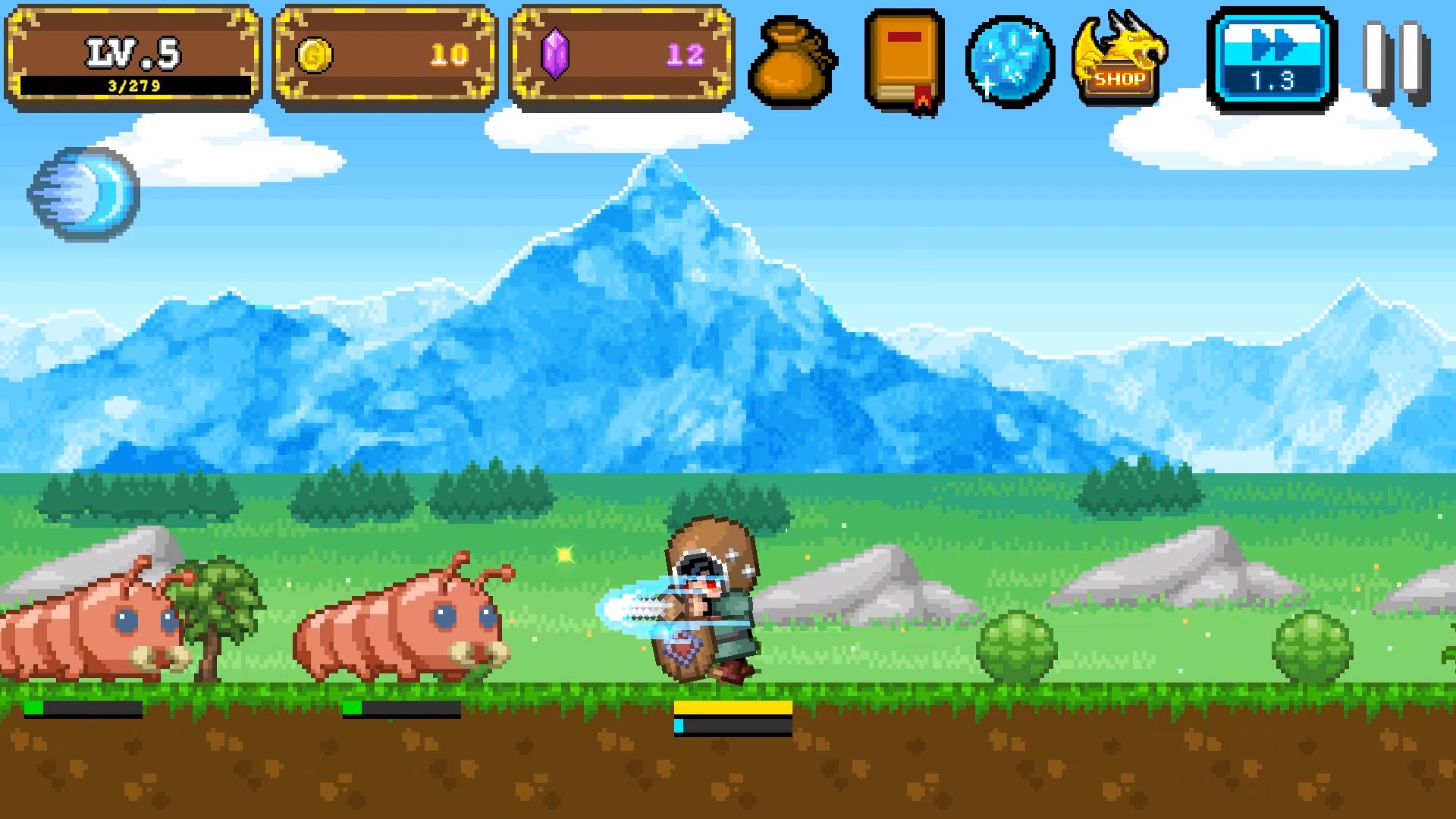 Gameplay of the Tap Knight : Dragon's Attack for Android phone or tablet.