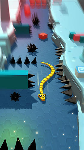Gameplay of the Tap snake for Android phone or tablet.
