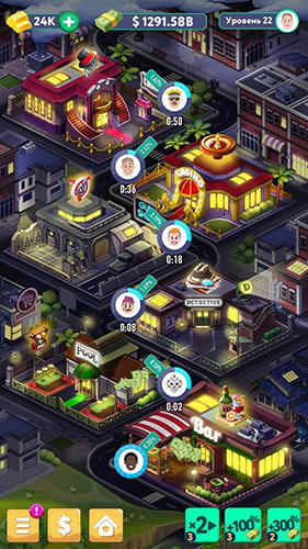 Gameplay of the Tap tap capitalist: City idle clicker for Android phone or tablet.