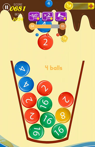 Gameplay of the Tap tap: Connect 2048 for Android phone or tablet.