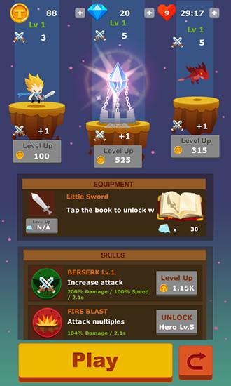 Full version of Android apk app Tap hero: War of clicker for tablet and phone.