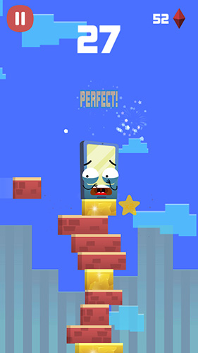 Gameplay of the Tappy stack for Android phone or tablet.