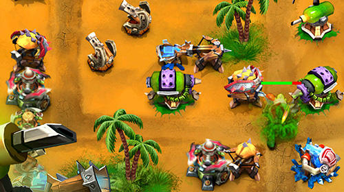 Gameplay of the TD: Goblin defenders. Towers rush for Android phone or tablet.