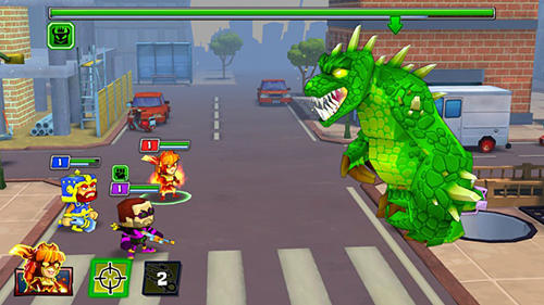Gameplay of the Team Z: League of heroes for Android phone or tablet.
