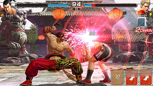 Gameplay of the Tekken for Android phone or tablet.