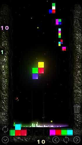 Gameplay of the Tetcolor: Color blocks for Android phone or tablet.