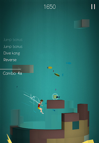 Gameplay of the Tetrun: Parkour mania for Android phone or tablet.