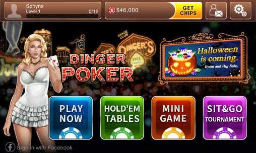 Full version of Android apk app Texas holdem: Dinger poker for tablet and phone.