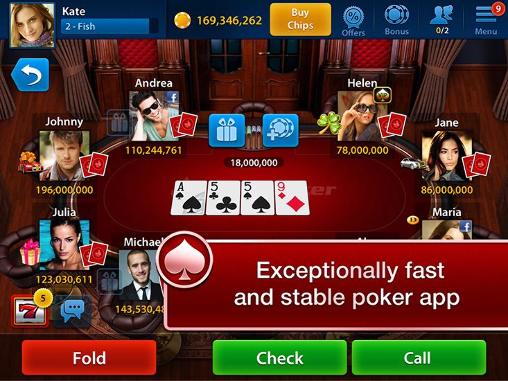 Full version of Android apk app Texas holdem poker: Celeb poker for tablet and phone.