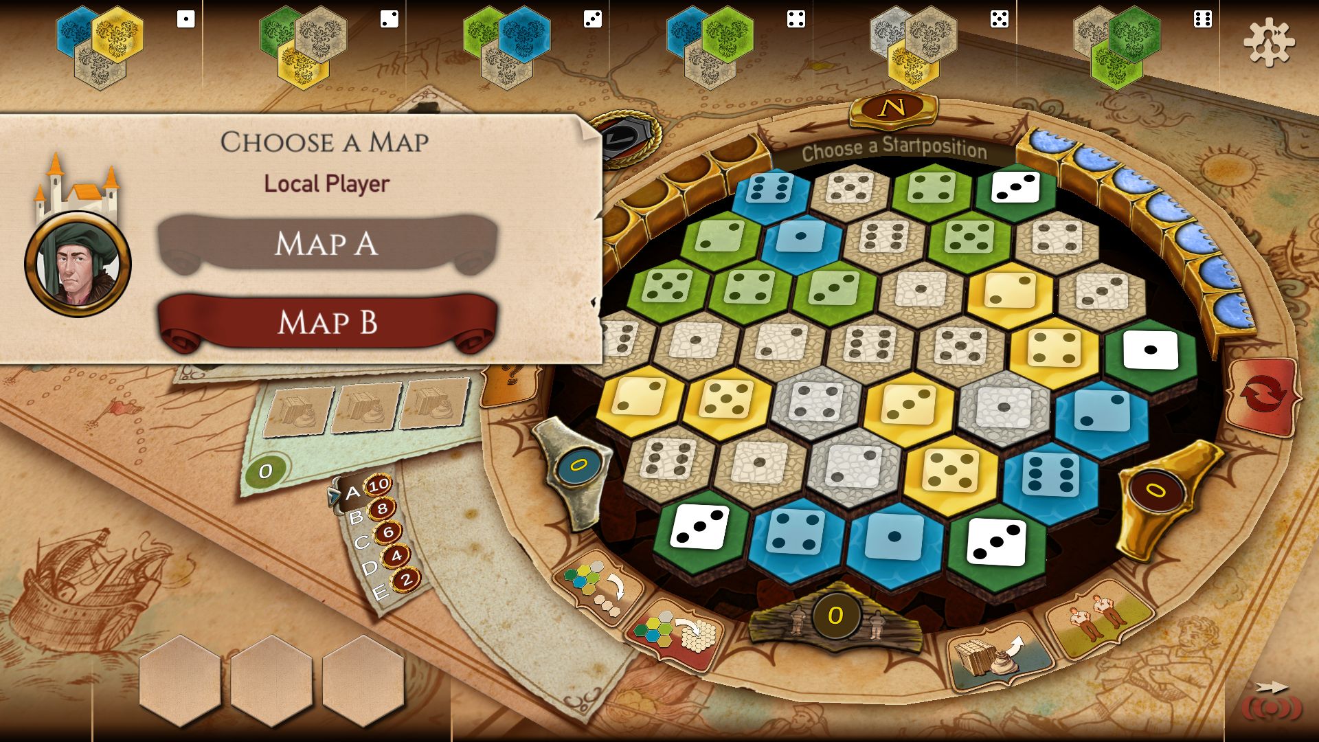 Gameplay of the The Castles Of Burgundy for Android phone or tablet.
