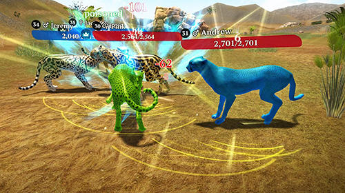 Gameplay of the The cheetah: Online simulator for Android phone or tablet.