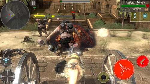 Gameplay of the The defender: Battle of demons for Android phone or tablet.