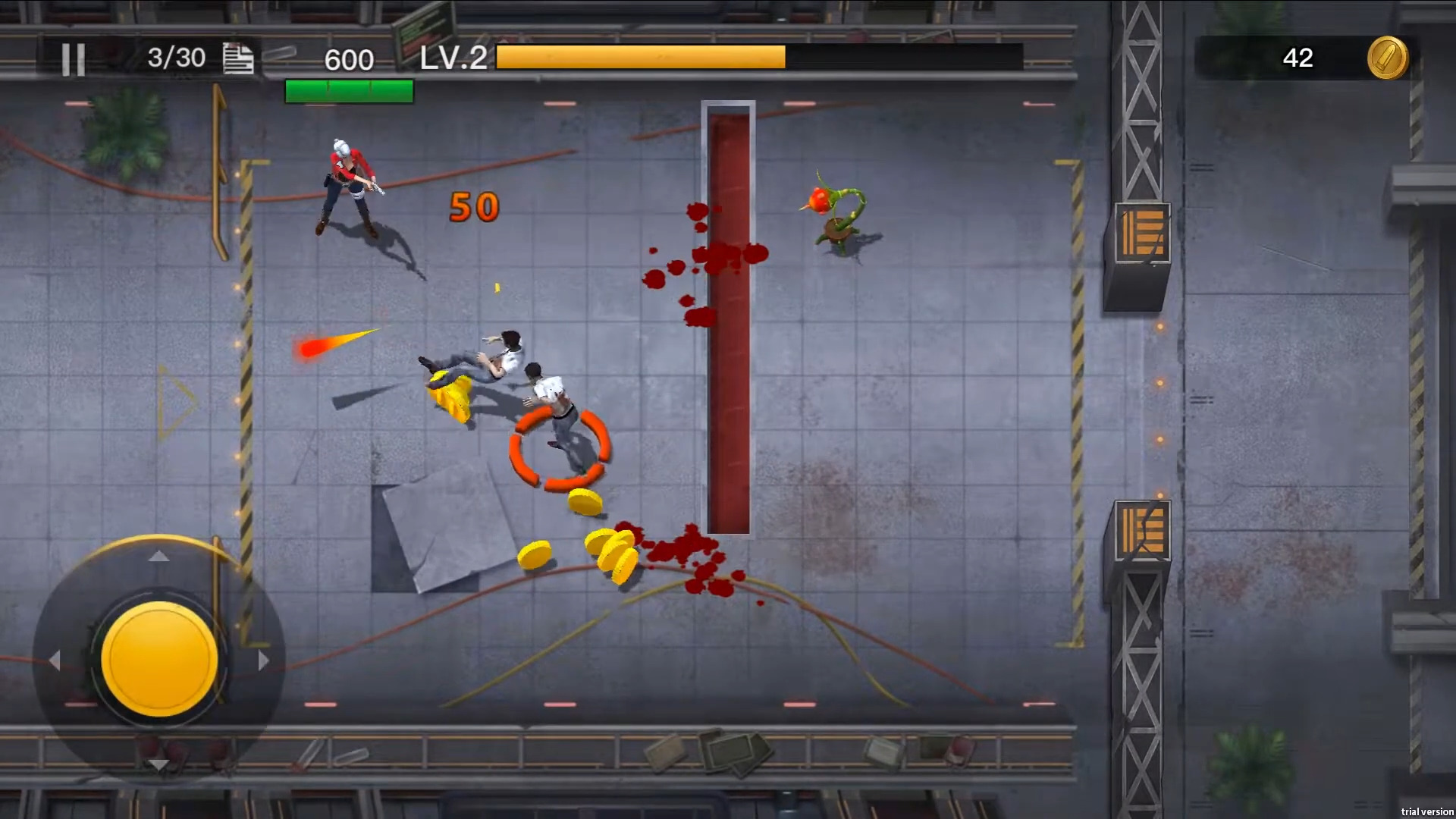 Gameplay of the The Doomsland: Survivors for Android phone or tablet.