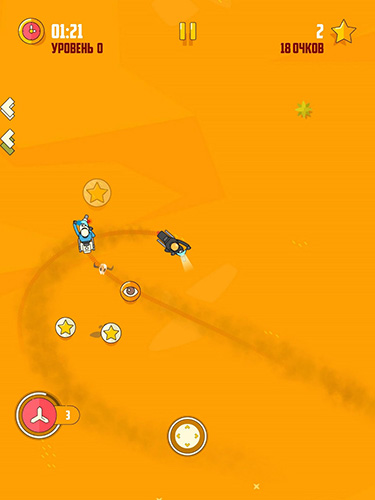 Gameplay of the The escape: Motorcycle pursuit for Android phone or tablet.