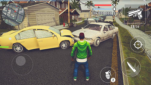 Gameplay of the The grand wars: San Andreas for Android phone or tablet.