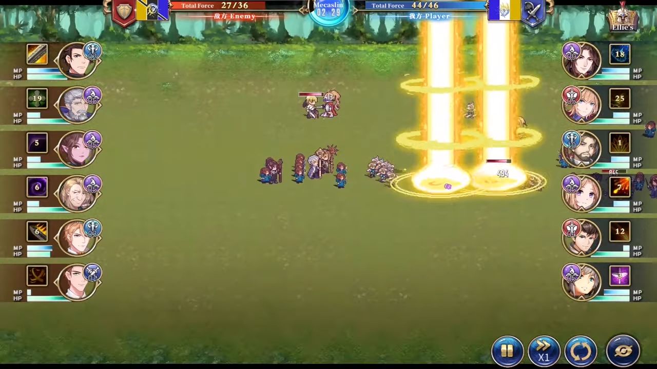 Gameplay of the The Heroic Legend of Eagarlnia for Android phone or tablet.