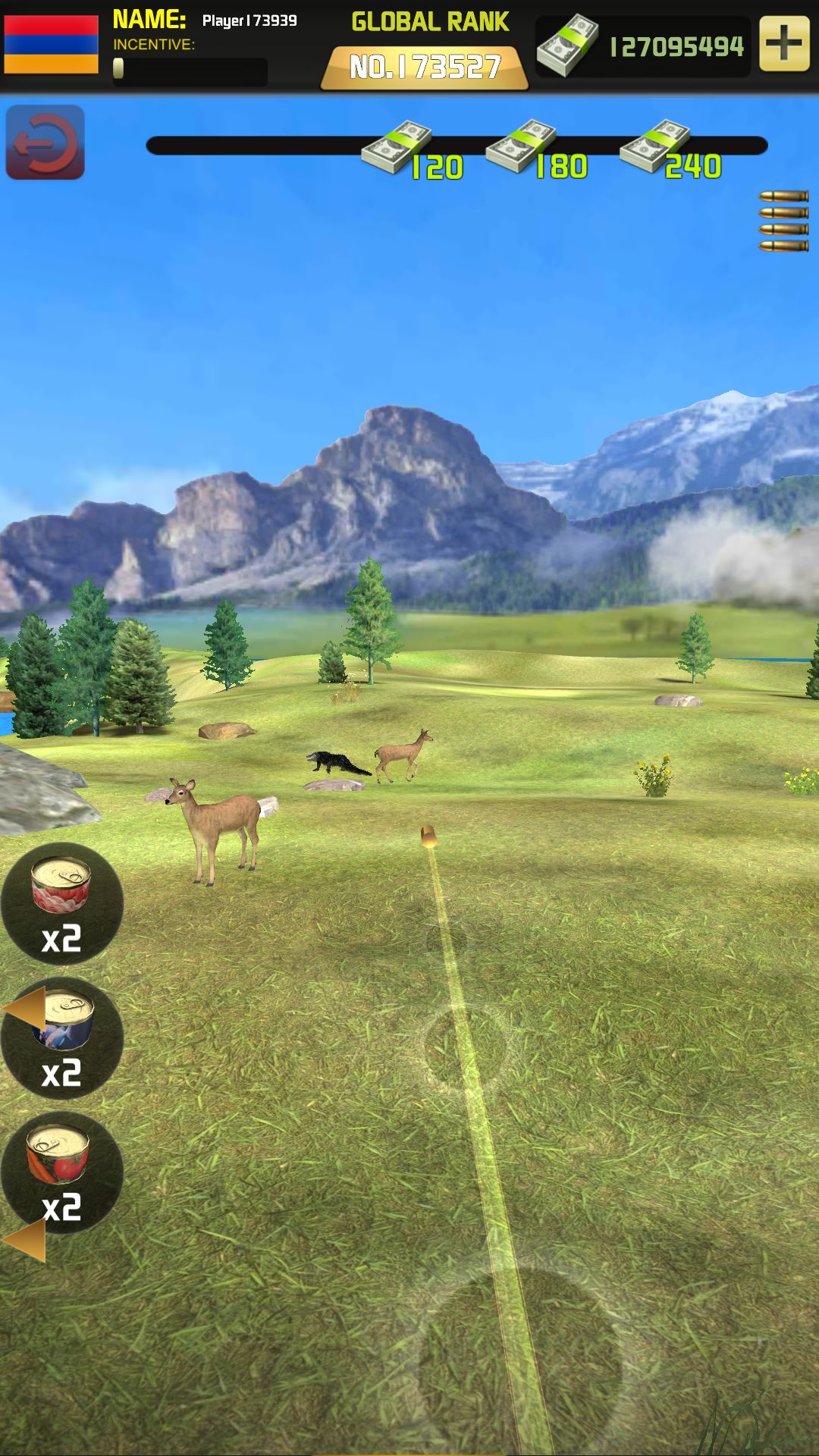 Gameplay of the The Hunting World - 3D Wild Shooting Game for Android phone or tablet.