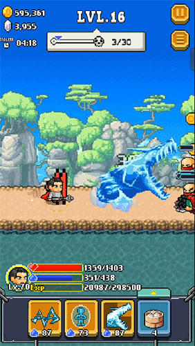 Gameplay of the The mighty hero for Android phone or tablet.