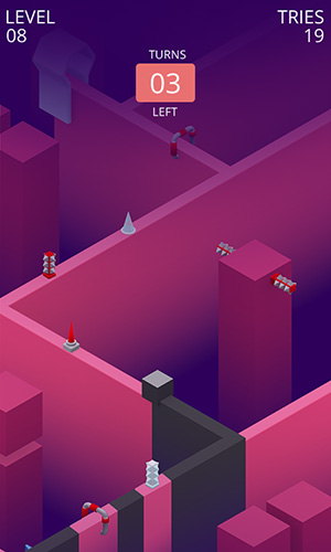 Gameplay of the The path rush for Android phone or tablet.