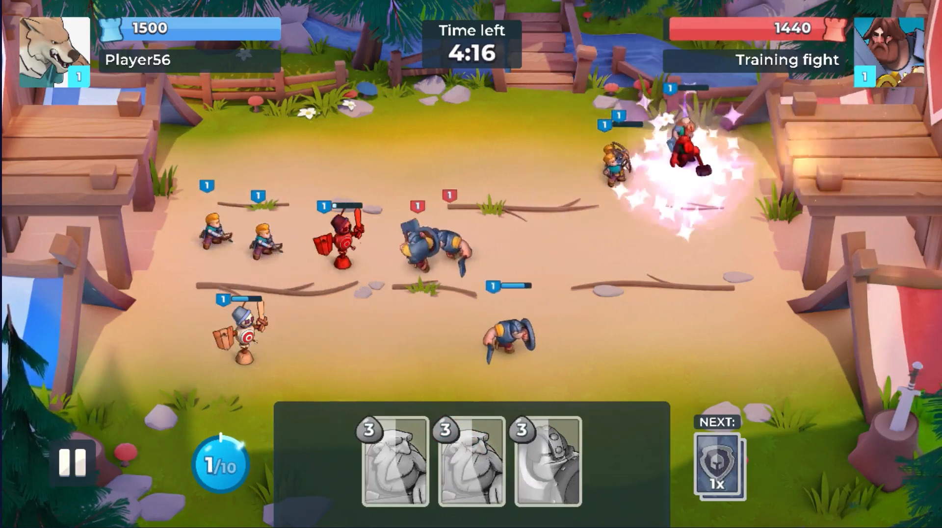 Gameplay of the The Wall for Android phone or tablet.