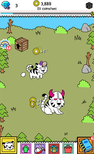 Gameplay of the Tiger evolution: Wild cats for Android phone or tablet.