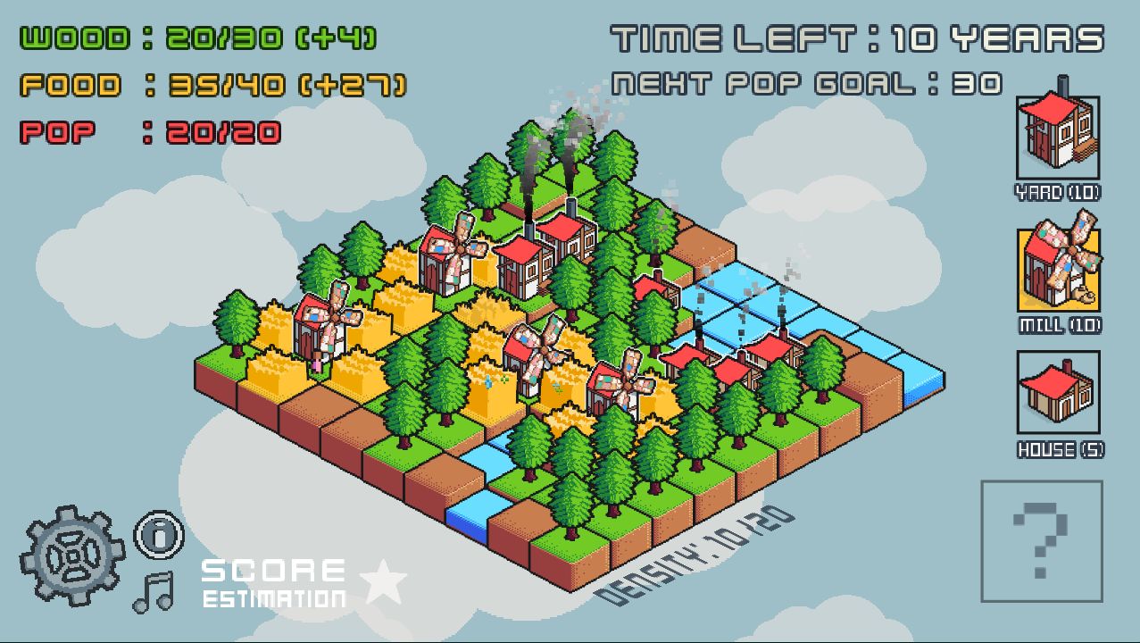 Gameplay of the Time's Up in Tiny Town for Android phone or tablet.