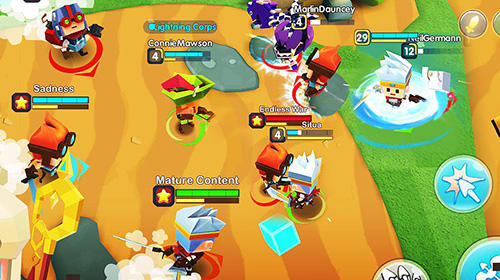 Gameplay of the Tiny battleground for Android phone or tablet.