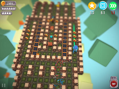 Gameplay of the Tiny bombers for Android phone or tablet.