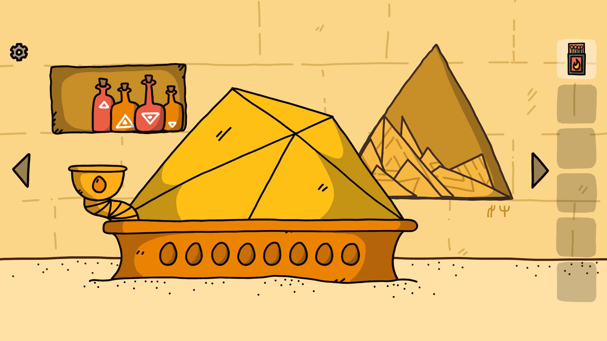 Gameplay of the Tiny Quest: Desert for Android phone or tablet.