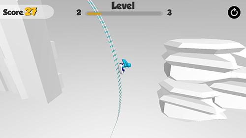 Gameplay of the Tiny roller loops 3D for Android phone or tablet.