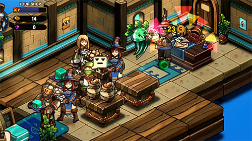 Gameplay of the Tiny shop: Cute rpg store for Android phone or tablet.