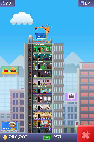Full version of Android apk app Tiny tower for tablet and phone.