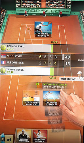 Gameplay of the Top seed: Tennis manager for Android phone or tablet.