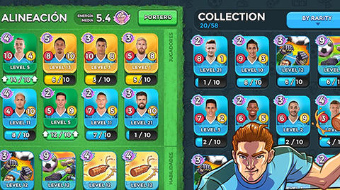Gameplay of the Top stars football for Android phone or tablet.