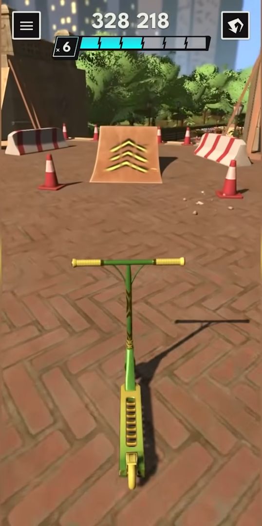 Gameplay of the Touchgrind Scooter for Android phone or tablet.