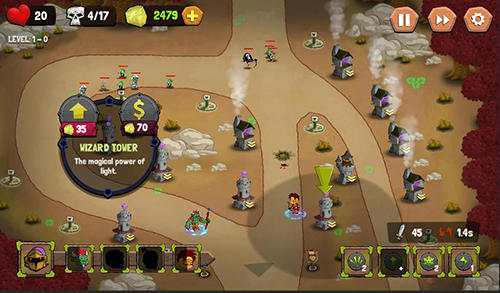 Gameplay of the Tower defense: Castle fantasy TD for Android phone or tablet.