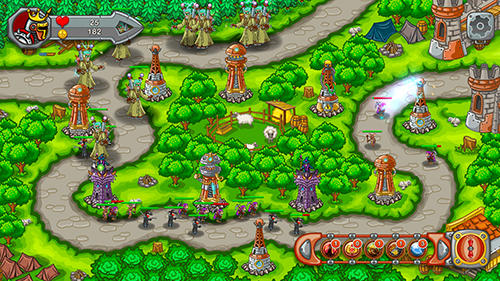 Gameplay of the Tower defense: Castle wars for Android phone or tablet.