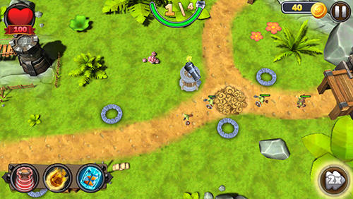 Gameplay of the Tower defense: Defender of the kingdom TD for Android phone or tablet.