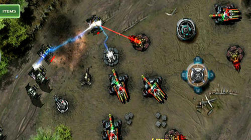 Gameplay of the Tower defense: Defense zone for Android phone or tablet.