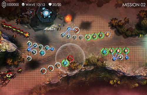 Gameplay of the Tower defense: Invasion for Android phone or tablet.